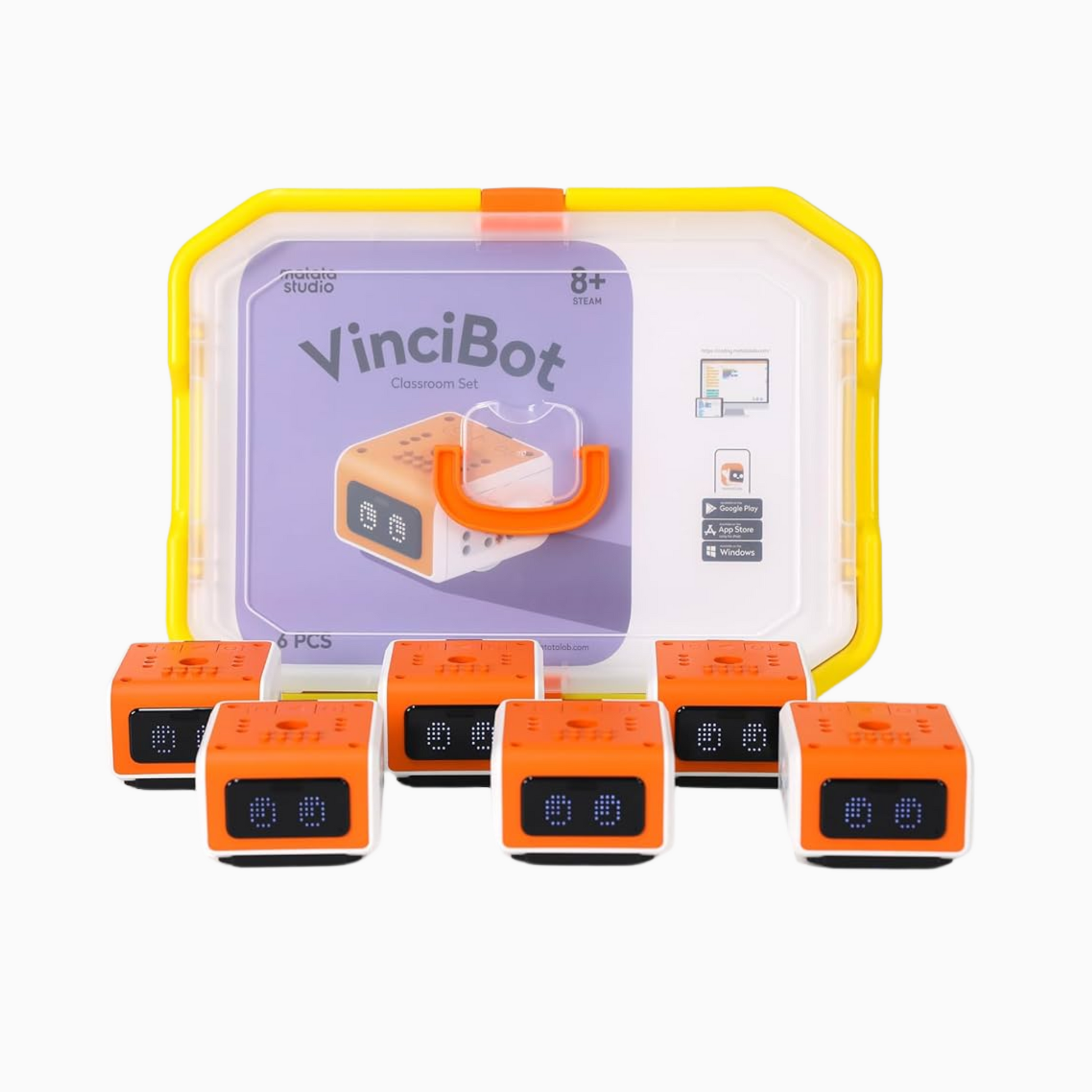 VinciBot by Matata Studio Classroompack (6 robots)